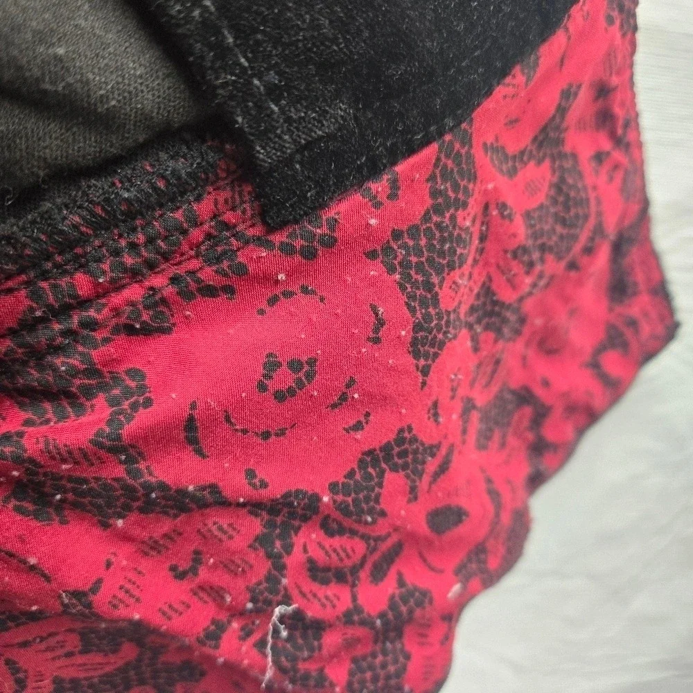 White House Black Market Velvet Moto Jacket Size 4‎ Goth Witchy